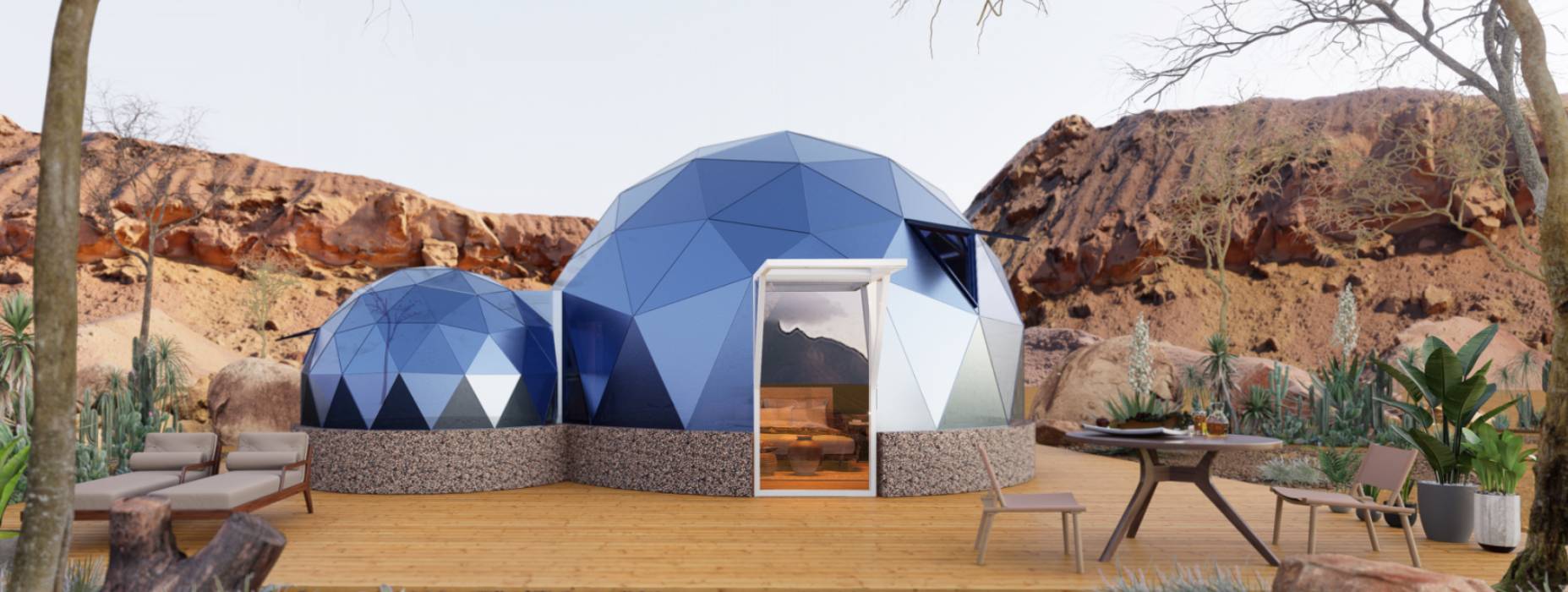 淇县球形智能光伏玻璃星空房